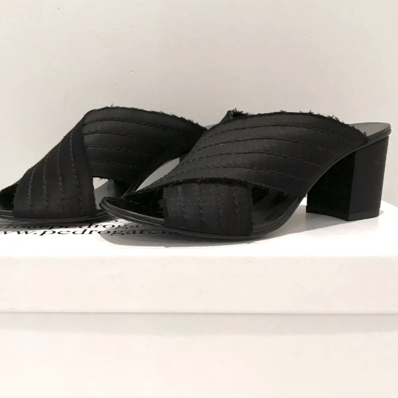 Pedro Garcia XAIL Black Satin Mule Shoe - Picture 4 of 11